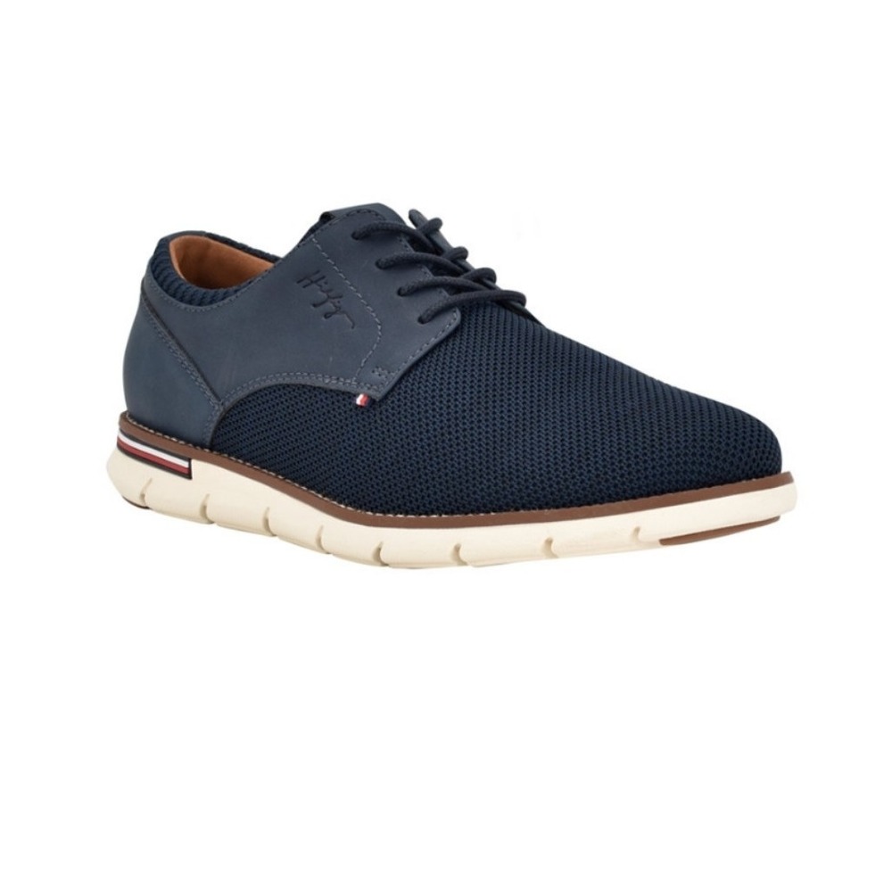 Tommy Hilfiger Men's Winner Casual Knit Lace Up Oxford Shoes Dark Blue 10 M NEW!